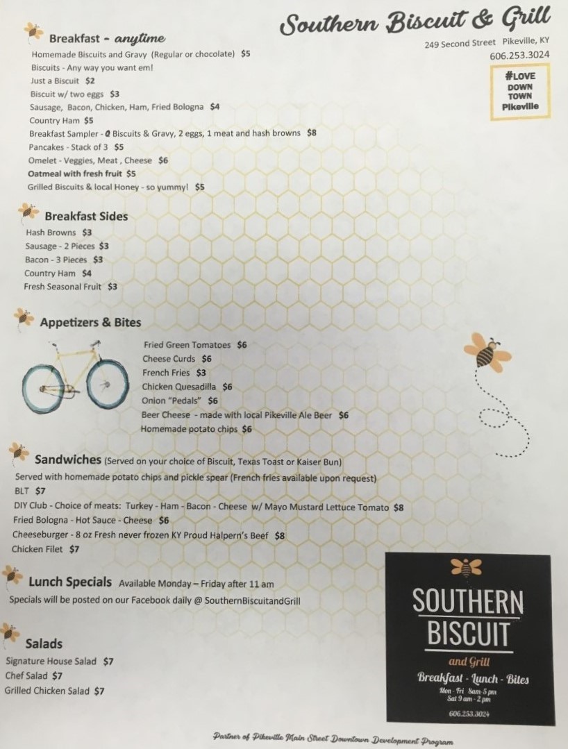 southern biscuits menu